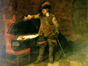 Cromwell et Charles Ier 1831 Hippolyte Delaroche Peinture à l'huile